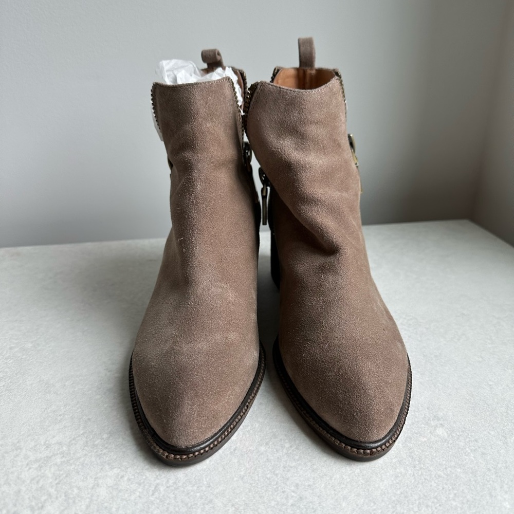 JEFFREY CAMPBELL Ibiza Suede Ankle Boots NEW